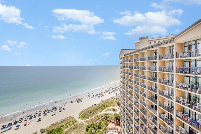 4800 S Ocean Blvd Unit 1514, North Myrtle Beach, SC 29582 - water view featuring nearby beach