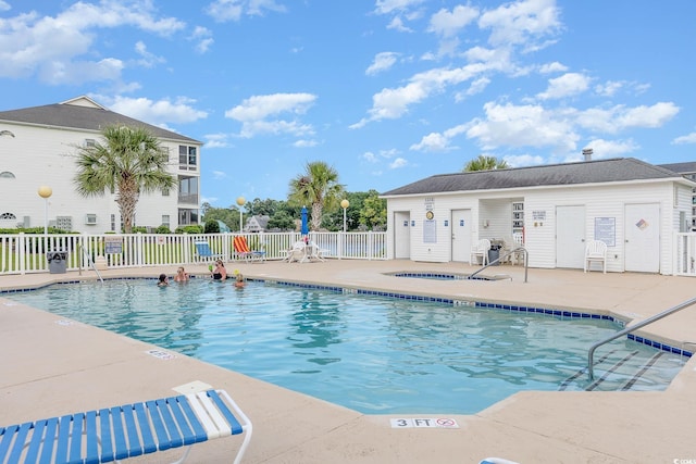 1529 Lanterns Rest Dr Unit 201, Myrtle Beach, SC 29579 - community pool with a patio area and a hot tub