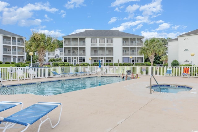 1529 Lanterns Rest Dr Unit 201, Myrtle Beach, SC 29579 - community pool featuring a hot tub and a patio area