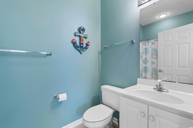1529 Lanterns Rest Dr Unit 201, Myrtle Beach, SC 29579 - bathroom with toilet, vanity, and curtained shower