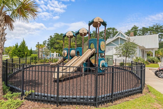 community playground featuring fence