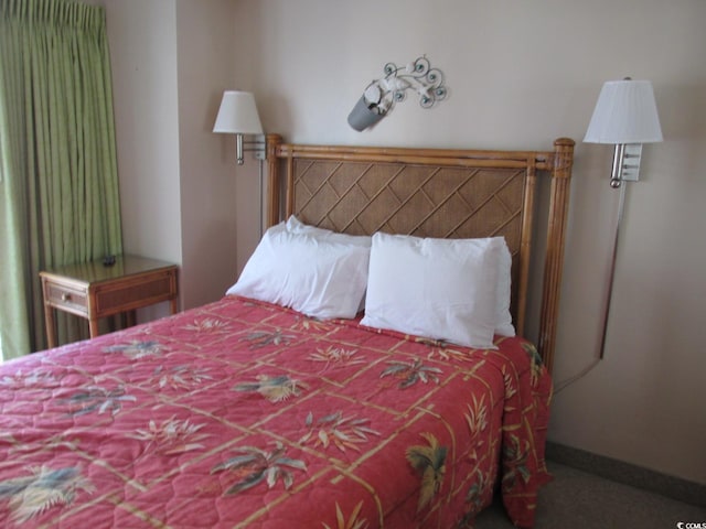 bedroom with baseboards