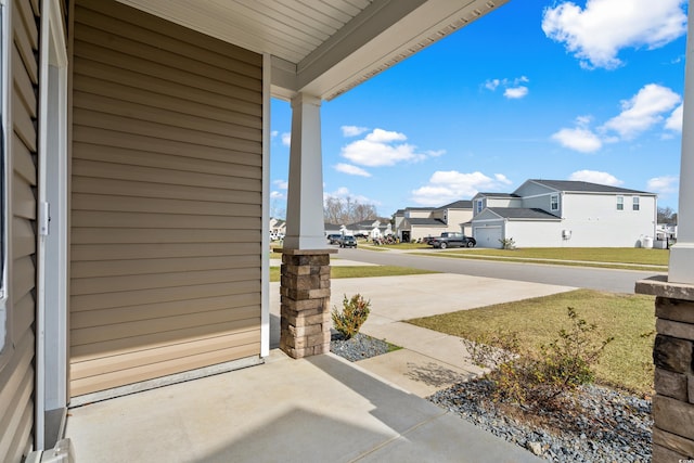 exterior space featuring a porch