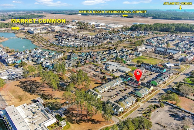 763 Moen Pl Unit 763-A, Myrtle Beach, SC 29577 - aerial overview of property's location featuring a large body of water