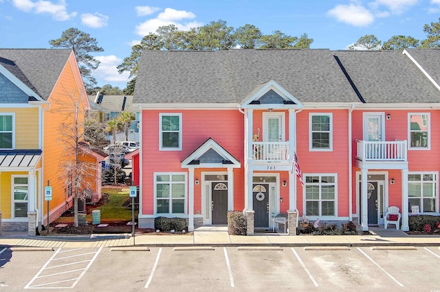 763 Moen Pl Unit 763-A, Myrtle Beach, SC 29577 - townhome / multi-family property featuring uncovered parking and a shingled roof