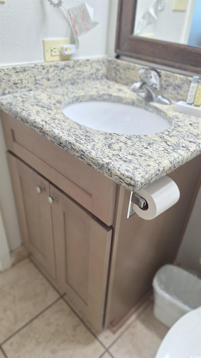 2700 N Ocean Blvd Unit 1854, Myrtle Beach, SC 29577 - bathroom with tile patterned flooring, vanity, and toilet