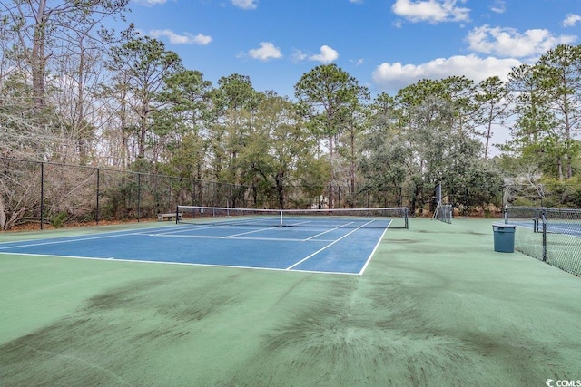 view of tennis court