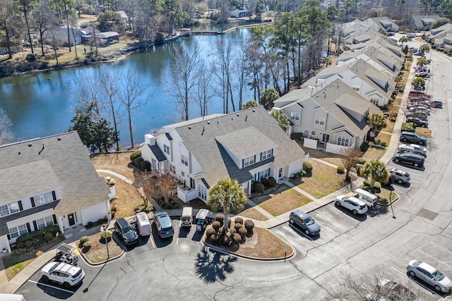 118 Gully Branch Ln Unit 3, Myrtle Beach, SC 29572 - birds eye view of property featuring a water view and a residential view