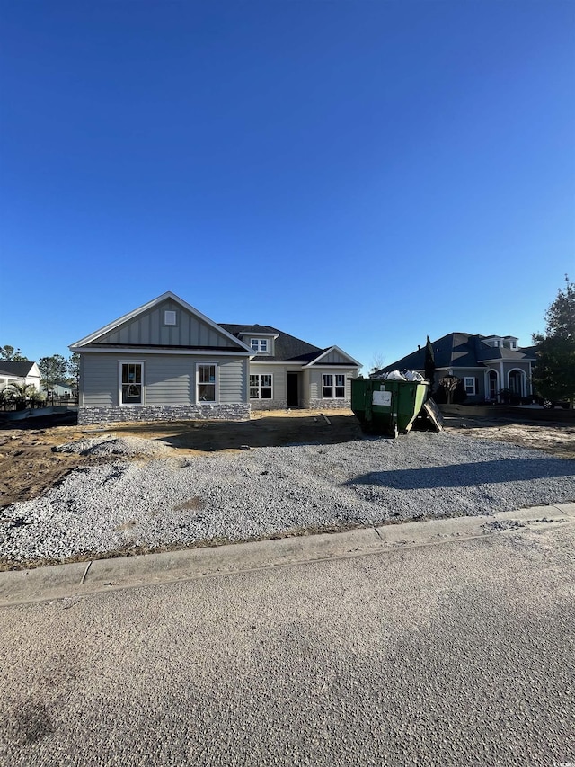 view of front of property with board and batten siding