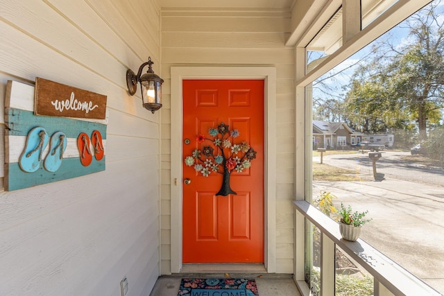 view of entrance to property