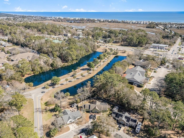 17 Racquet Club Dr, Pawleys Island, SC 29585 - aerial overview of property's location with a nearby body of water and nearby suburban area