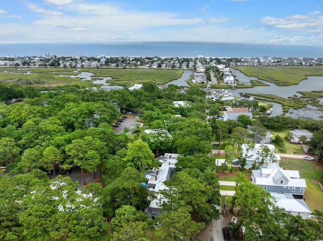 219 Salt Marsh Cir Unit 14A, Pawleys Island, SC 29585 - aerial view of property and surrounding area with a large body of water and nearby suburban area