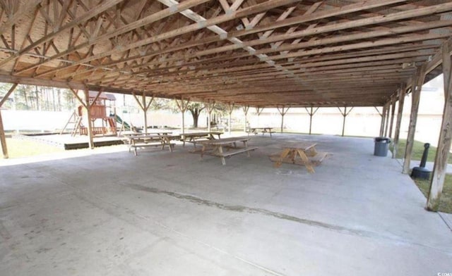 view of patio / terrace with a playground