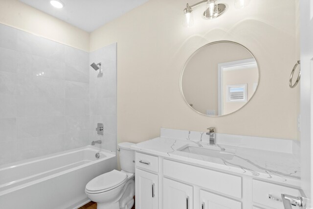 713 9th Ave S, North Myrtle Beach, SC 29582 - bathroom featuring vanity and washtub / shower combination