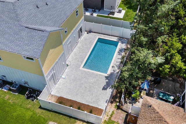 713 9th Ave S, North Myrtle Beach, SC 29582 - view from above of property featuring a pool