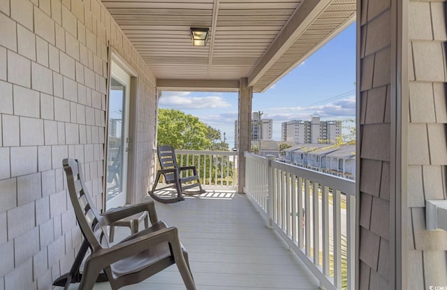 view of balcony