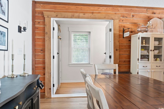 dining room featuring light hardwood / wood-style floors