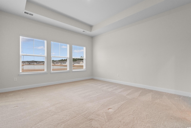 1043 Harbison Cir, Myrtle Beach, SC 29579 - empty room featuring light colored carpet, baseboards, and a raised ceiling