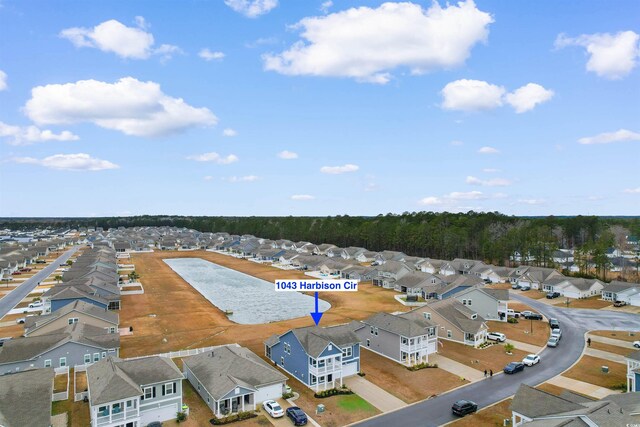 1043 Harbison Cir, Myrtle Beach, SC 29579 - aerial perspective of suburban area