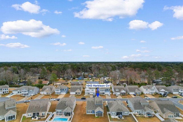1043 Harbison Cir, Myrtle Beach, SC 29579 - aerial view of residential area