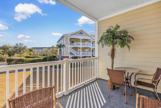 view of balcony