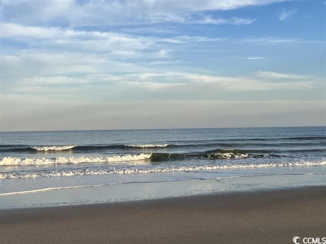 property view of water with a view of the beach