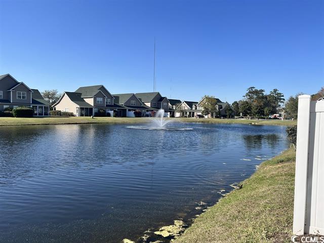 property view of water with a residential view