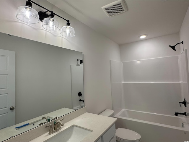 1001 Cavaletti Ct, Myrtle Beach, SC 29588 - bathroom featuring toilet, shower / tub combination, and vanity