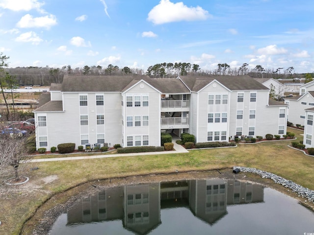 view of property featuring a water view