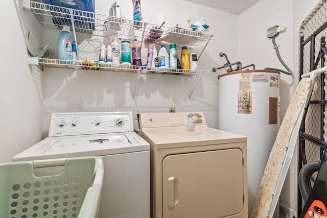 2276 Essex Dr Unit H, Surfside Beach, SC 29575 - laundry area featuring independent washer and dryer and electric water heater