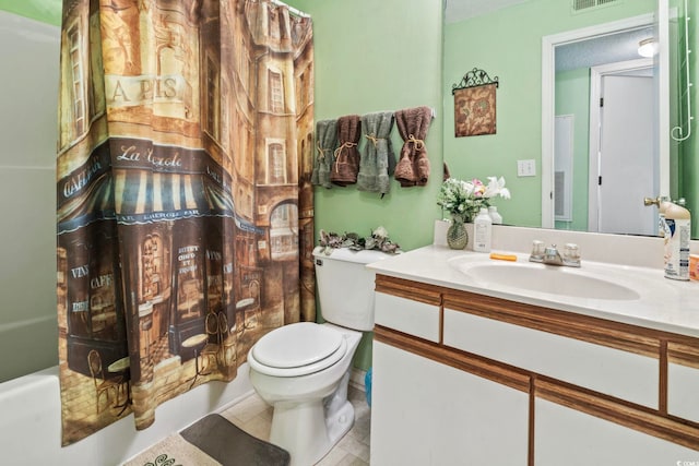 2276 Essex Dr Unit H, Surfside Beach, SC 29575 - bathroom with toilet, vanity, and tile patterned floors