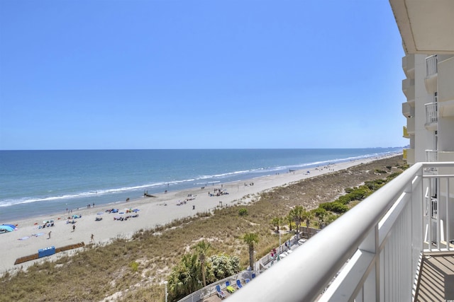 water view featuring a view of the beach