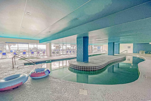 pool featuring a patio area