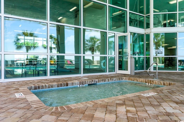 view of pool with a pool