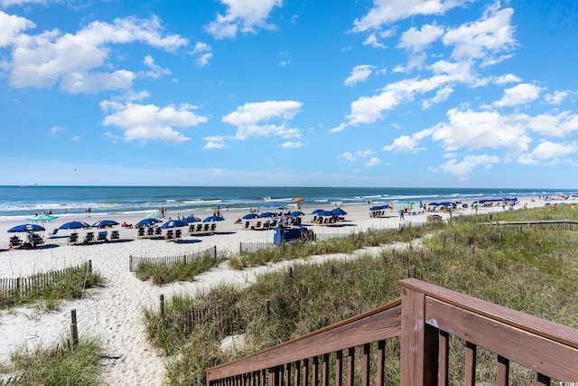 water view featuring a view of the beach