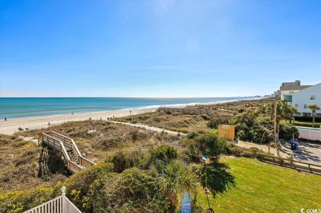 817 S Ocean Blvd Unit 105, North Myrtle Beach, SC 29582 - water view featuring local beach