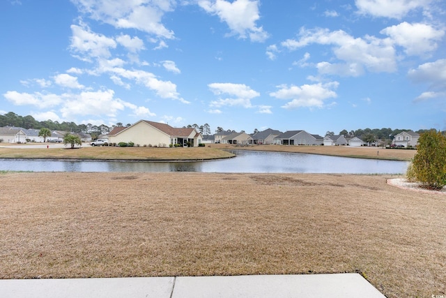 water view featuring a residential view