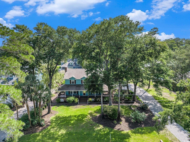 317 14th Ave N, Surfside Beach, SC 29575 - rear view of property with a yard