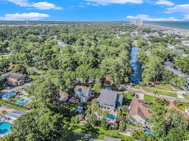 317 14th Ave N, Surfside Beach, SC 29575 - aerial view of property's location featuring a nearby body of water and nearby suburban area