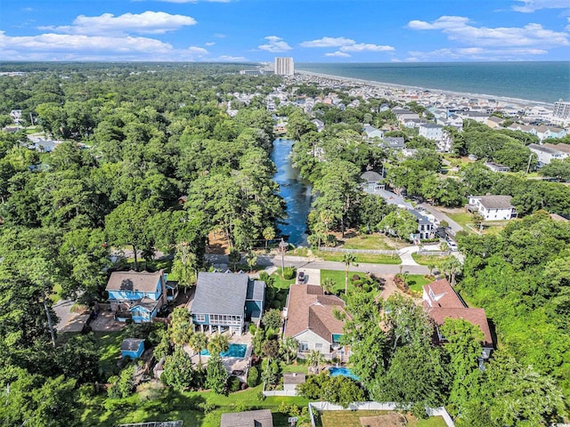 317 14th Ave N, Surfside Beach, SC 29575 - aerial view of property's location with a nearby body of water and nearby suburban area