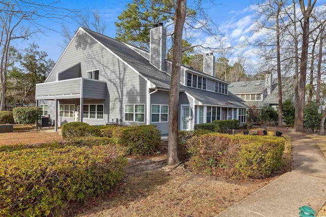 exterior space featuring central AC unit