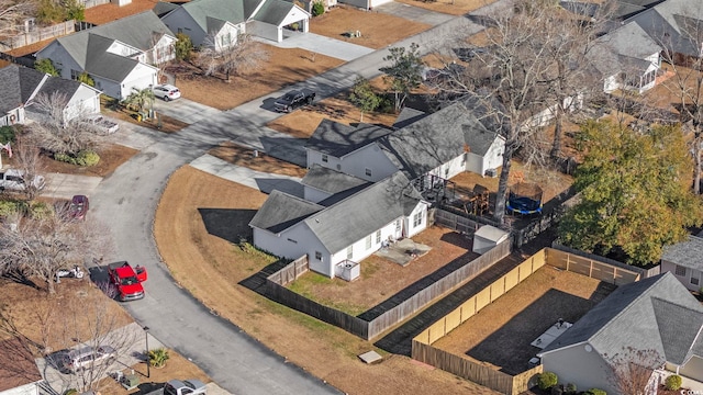 bird's eye view with a residential view