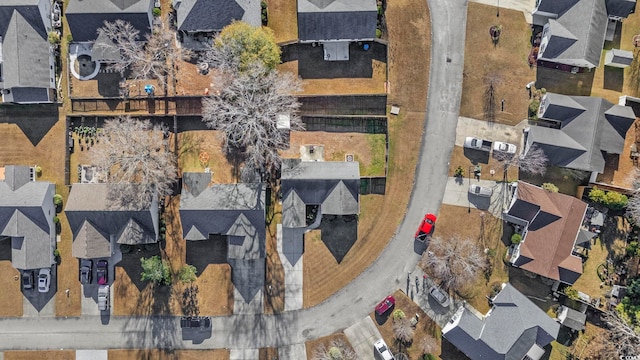 drone / aerial view with a residential view