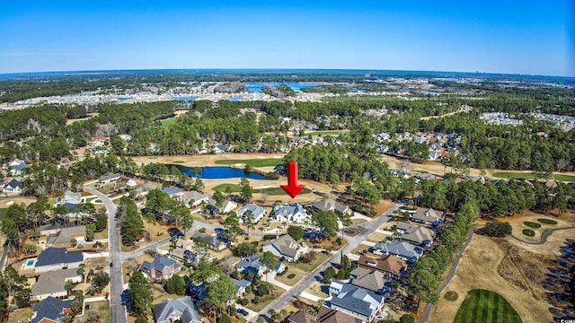 3100 Lahinch Dr, Myrtle Beach, SC 29579 - drone / aerial view with a water view and a residential view