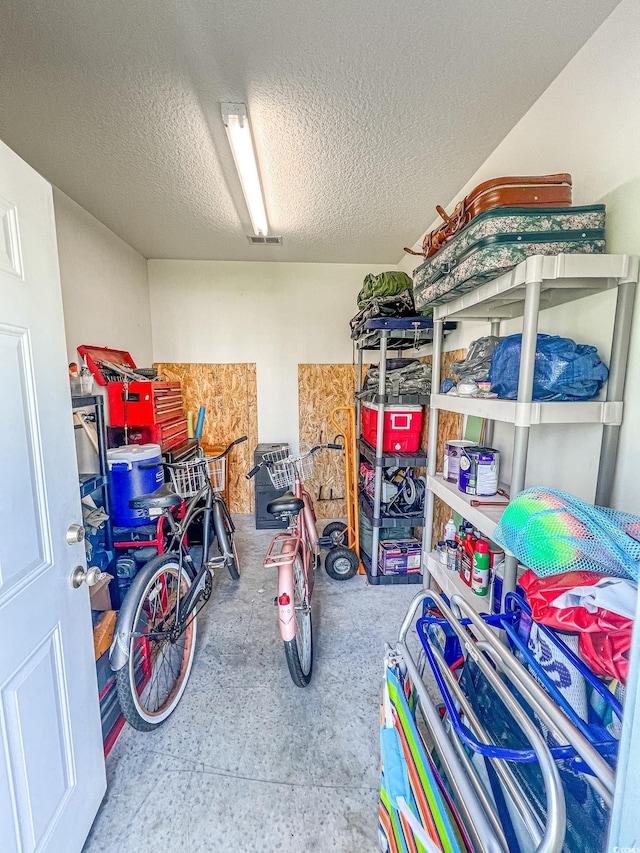 storage room with visible vents