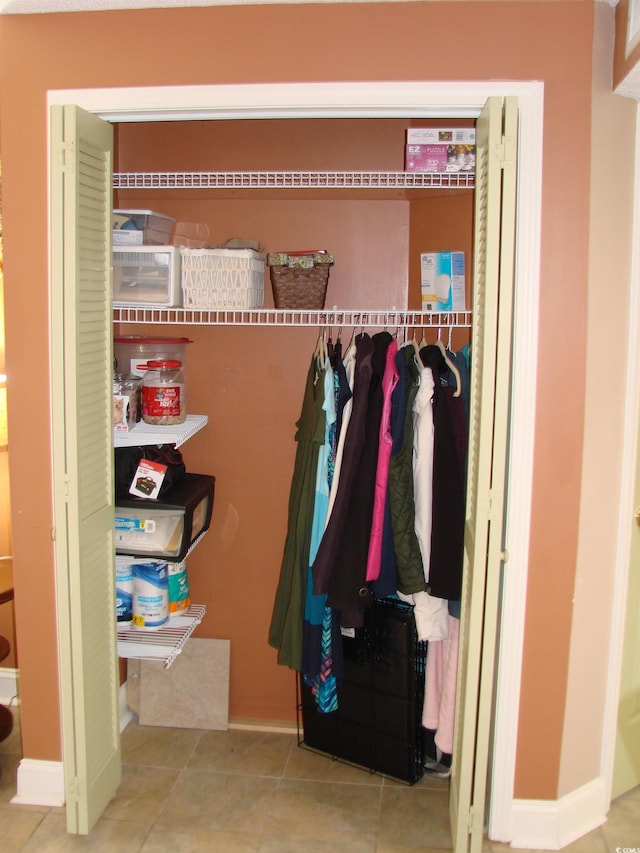 view of closet