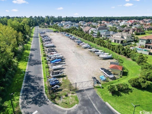 drone / aerial view with a residential view