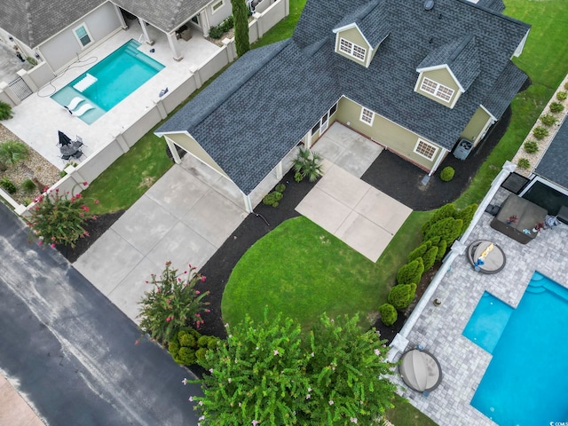 birds eye view of property