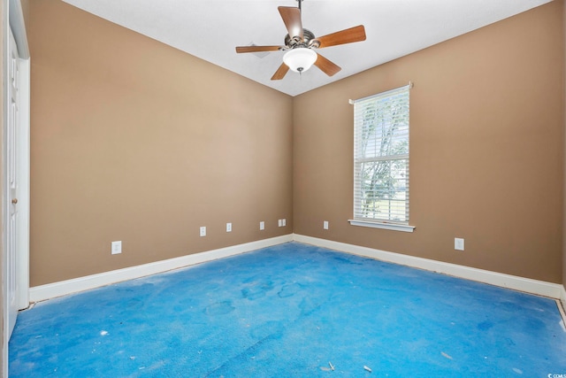 197 Black Bear Rd, Myrtle Beach, SC 29588 - spare room featuring carpet floors and ceiling fan