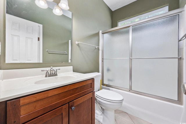 197 Black Bear Rd, Myrtle Beach, SC 29588 - full bath featuring vanity, enclosed tub / shower combo, and tile patterned floors